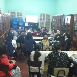 Reunión con miembros de la Pastoral. Miércoles 10 de Abril.